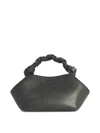 Ganni Bou Small Grey Leather Blend Bag