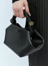 Ganni Mini Bou Top Handle Bag In Black
