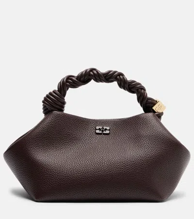 Ganni Bou Small Top-handle Bag In Brown