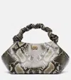 Ganni Bou Snake-effect Tote Bag