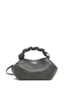 Ganni Bou Grey Handbag With Adjustable And Removable Shoulder Strap In Leather Woman In Pattern