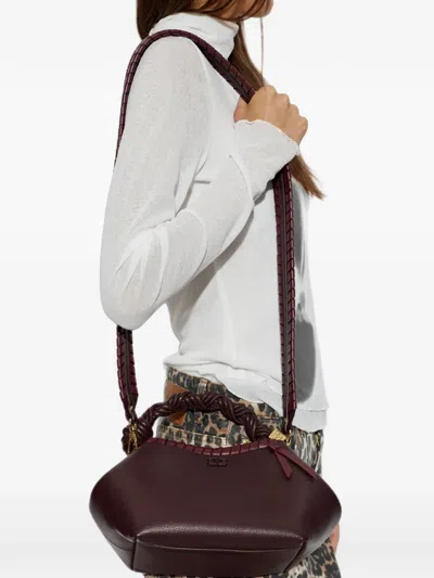 Ganni Bou Tote Bag In Orange
