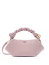 Ganni Bou Twisted-handle Tote Bag In Pink