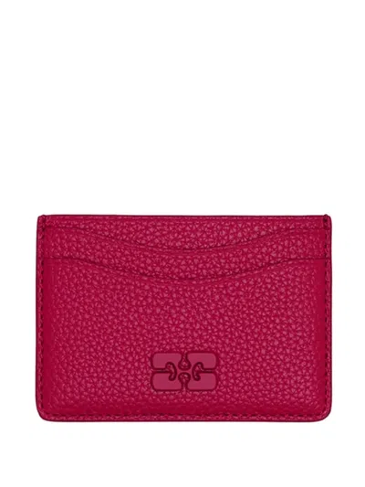 Ganni Bou Wallet In Red