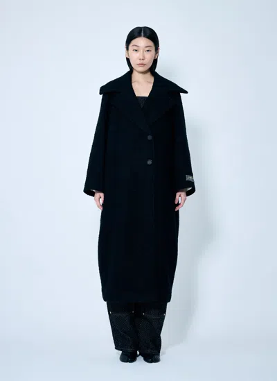 GANNI BOUCLE WOOL COAT