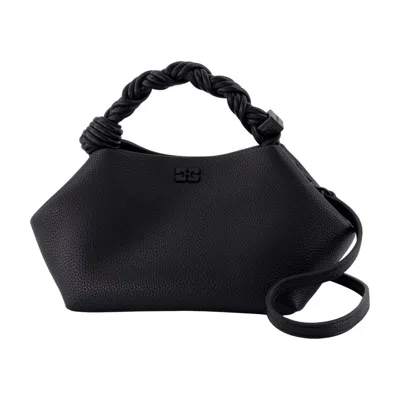 Ganni Bou Small Grained Purse  Synthetic Black