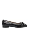 Ganni Ballerina With Bow In Black
