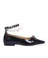 Ganni Jewel Ballerina In Black