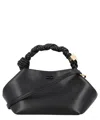 Ganni Mini Bou Top Handle Bag In Black