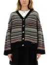 Ganni Boxy Fit Cardigan In Multicolour