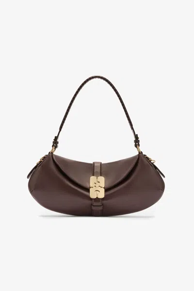 Ganni Brown B-kat Bag In