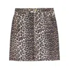Ganni Leopard-print Strapless Organic-cotton Top