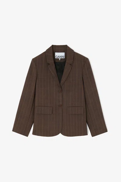 Ganni Brown Blazer