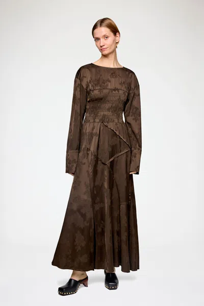 Ganni Brown Dress
