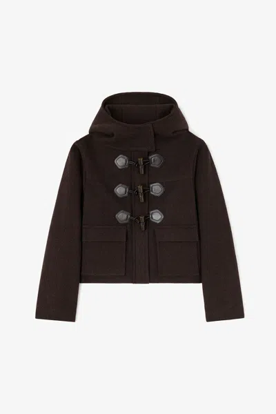 Ganni Brown Duffle Coat Mini