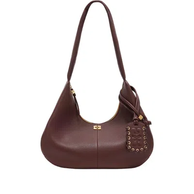 Ganni Brown Tote Bags Women