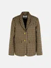 Ganni Brown Wool Blend Blazer