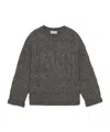 Ganni Wool And Cotton Sweater In Black