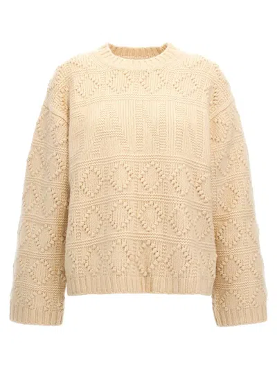 GANNI GANNI 'BUBBLE KNIT' WORKED SWEATER