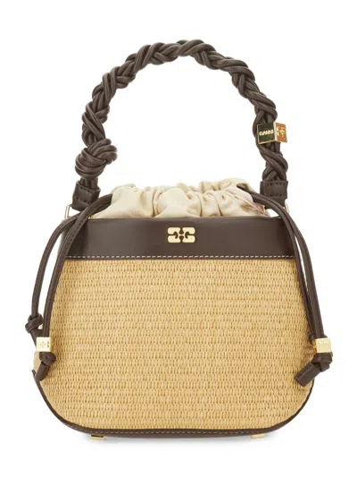 Ganni Bucket Bag "bou" In Brown