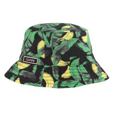 Ganni Bucket Hat In Green