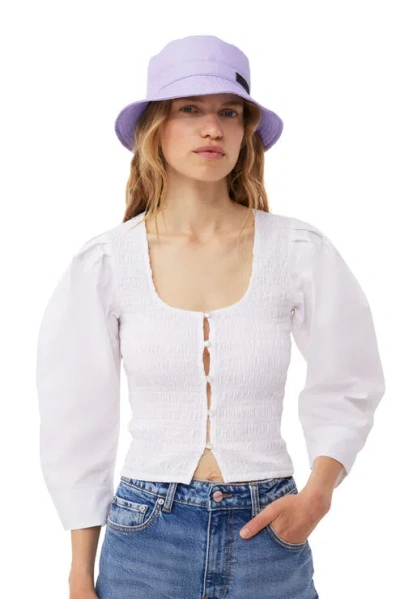 Ganni Bucket Hat In Purple
