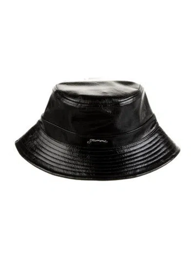 Pre-owned Ganni Bucket Hat W/tags In Black