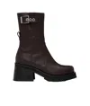 Ganni 70mm Zip-up Boots In Black
