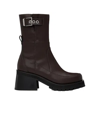 GANNI BUCKLE ANKLE BOOTS
