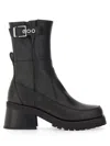 Ganni Woman Ankle Boots Black Size 8 Textile Fibers In Black