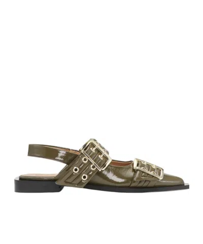 GANNI GANNI FEMININE BUCKLE BALLERINAS