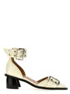 Ganni 'buckle Open Cut Pumps' Pumps In White