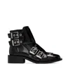Ganni Black Feminine Buckle Naplack Boots In Black