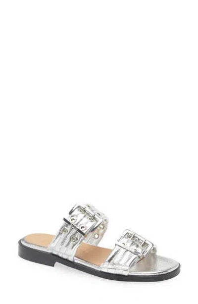 GANNI GANNI BUCKLE SLIDE SANDAL