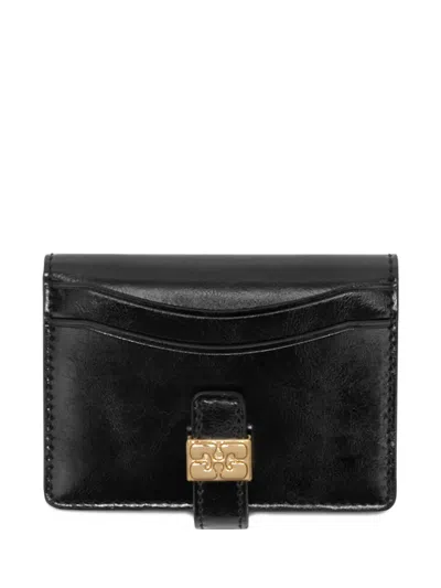 Ganni Buckle Wallet In Black