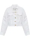 Ganni Denim Jacket Casual Jackets And Parka In White