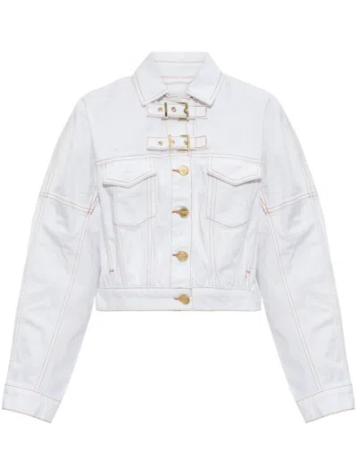 GANNI BUCKLED DENIM JACKET