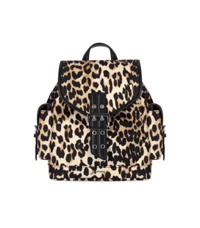 Ganni Bucky Animalier Small Backpack