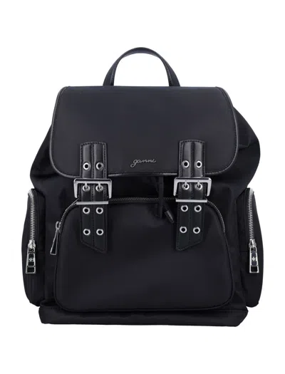 GANNI GANNI BUCKY NYLON BACKPACK