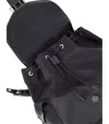 Ganni Magnetic Pockets Flap Backpack Handle In Black