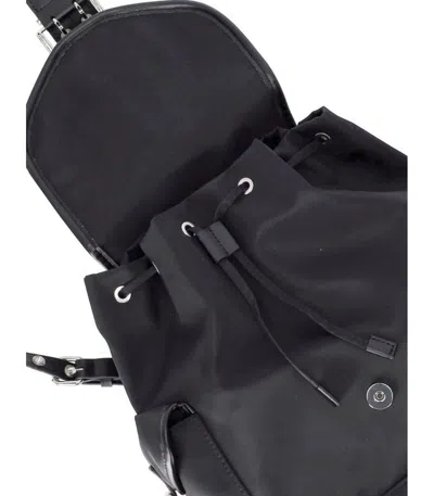 Ganni Bucky Black Small Backpack