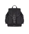 Ganni Magnetic Pockets Flap Backpack Handle