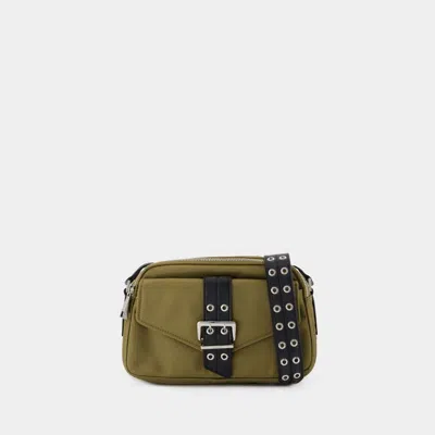 Ganni Bucky Camera Bag Crossbody In Green