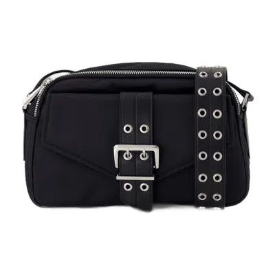 Ganni Bucky Camera Bag Crossbody In Black