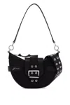 Ganni Women Bucky Small Shoulder Bag In Black