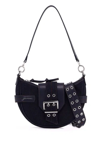 GANNI BUCKY DENIM SMALL BAG