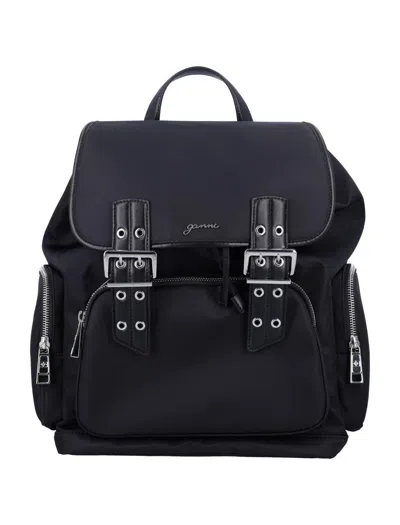 GANNI GANNI BUCKY NYLON BACKPACK