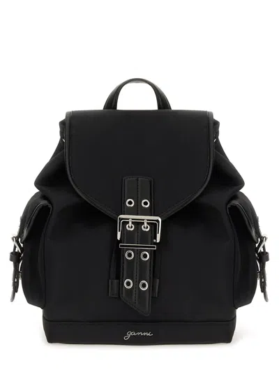 Ganni Bucky Nylon Small Backpack