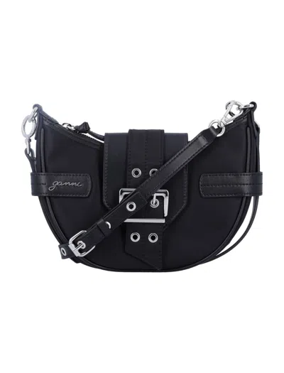 Ganni Bolsa De Hombro - Negro In Black