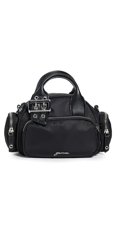 Ganni Bucky Polochon Mini Bag Black